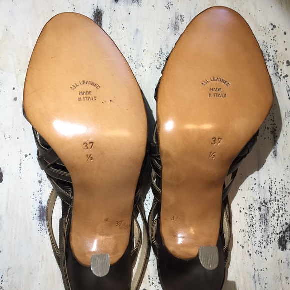 Ombeline Paris Sling Back Heeled Open Toe Sandals - Picture 8 of 8